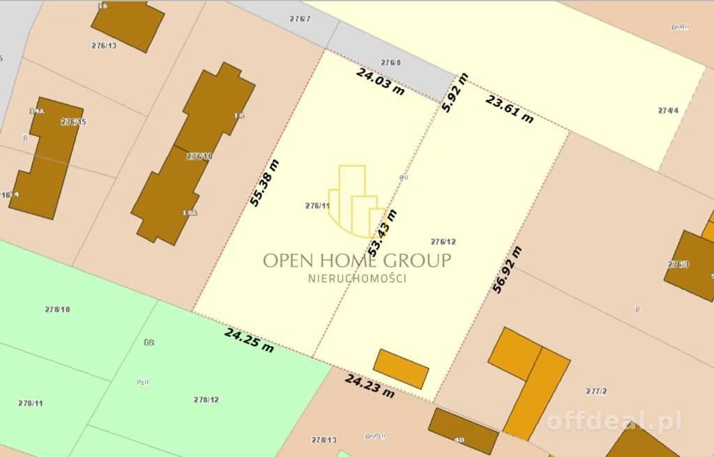 plot for sale in Żerniki Wrocławskie
