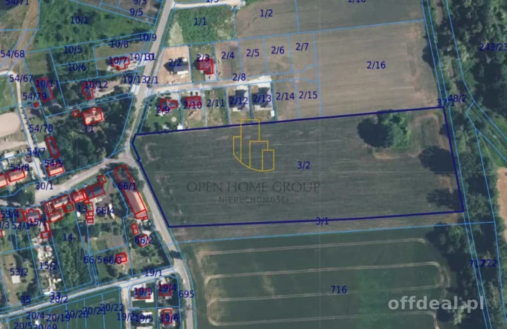 Szukalice, działka budowlana 43100 m2, media