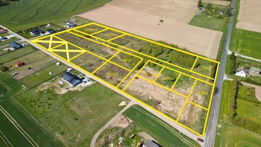 plot for sale in Charzyno | 1,126 m²
