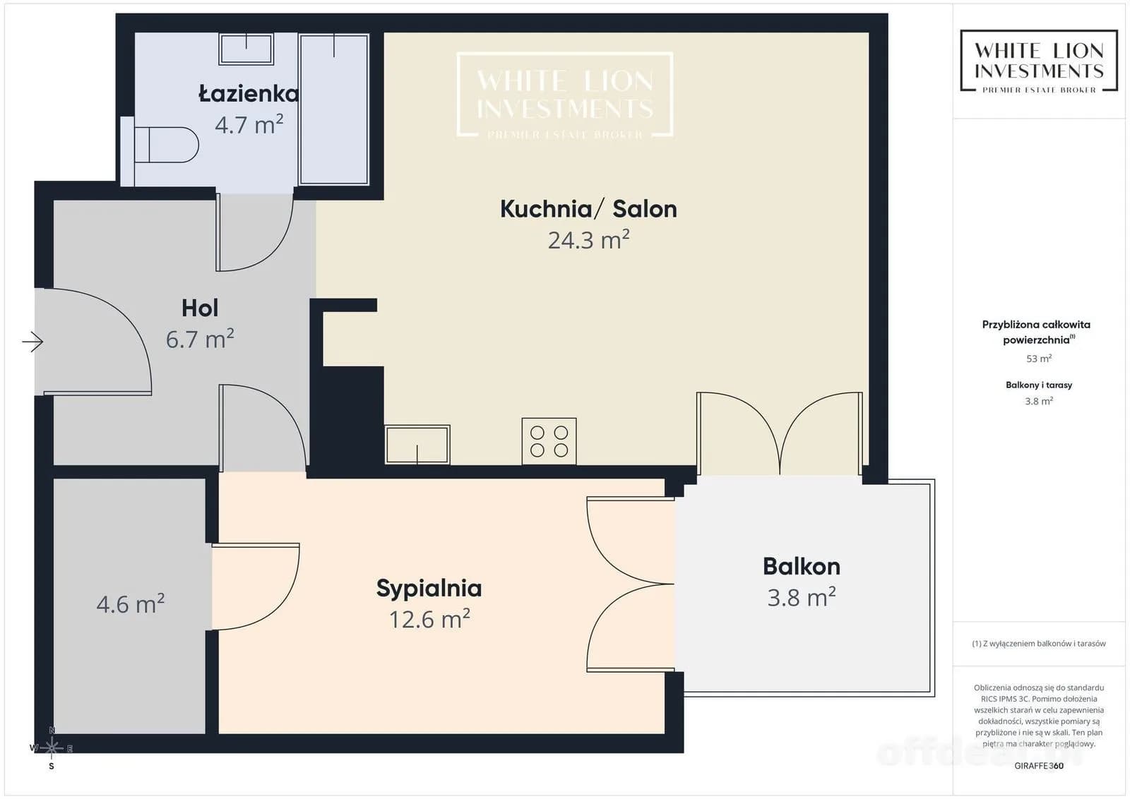 2-Pokoje|Oddzielna Garderoba|Balkon|Garaż|Komórka