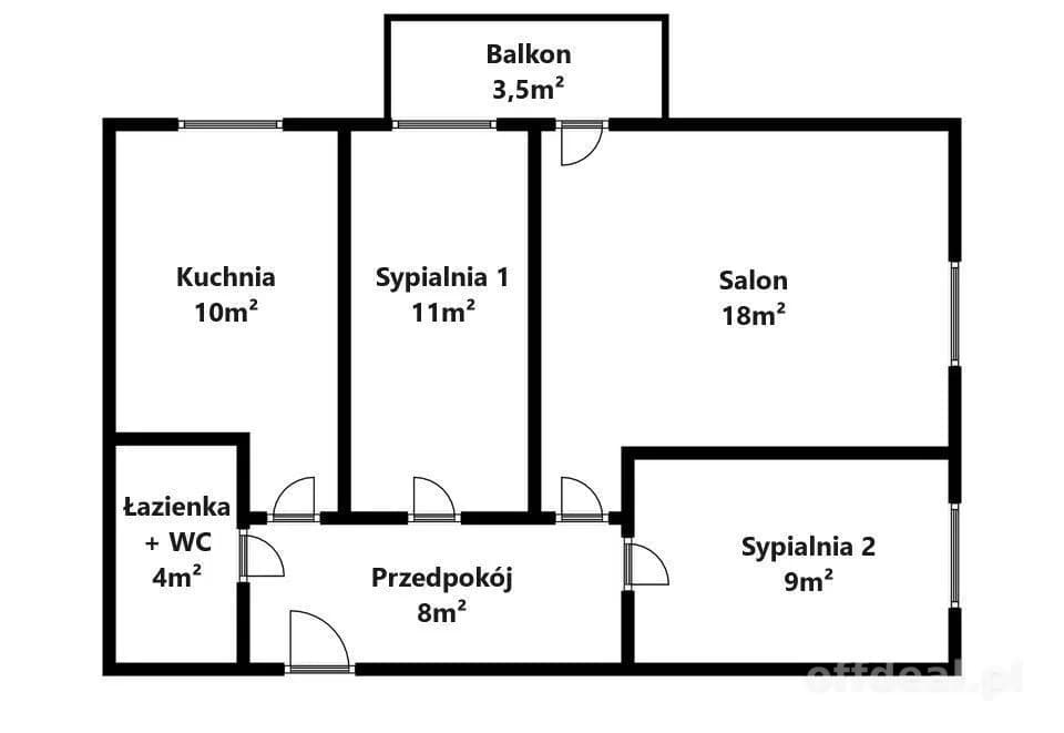 Od zaraz! Trzy pokoje + osobna kuchnia!