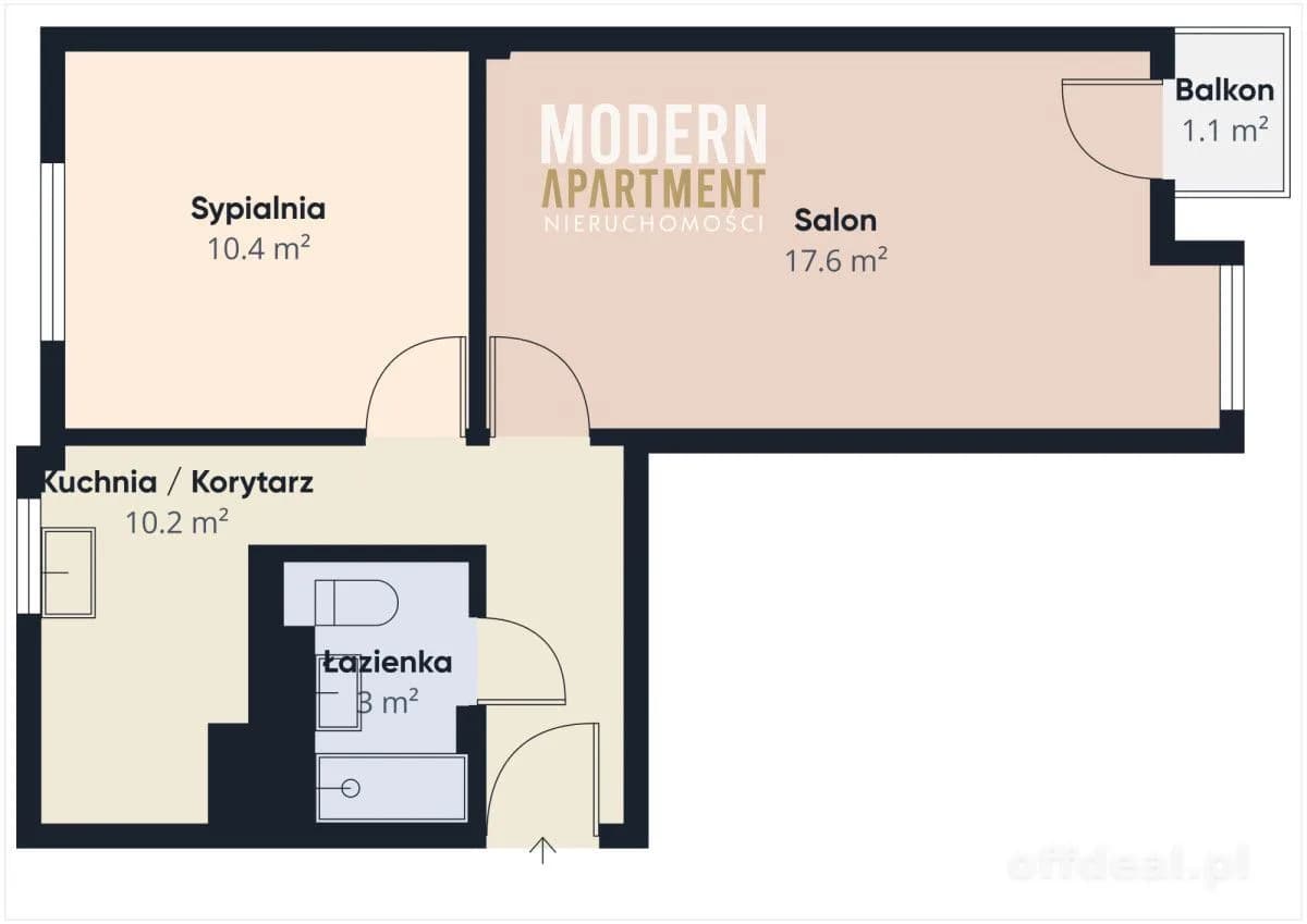 Gdańsk Przymorze! 2 pokoje, balkon, pod klucz