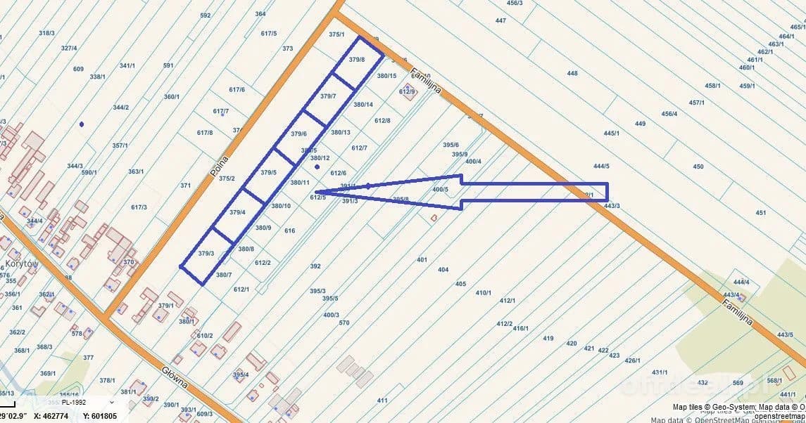 Zdjęcie 1: Działka, 1700 m², Korytów