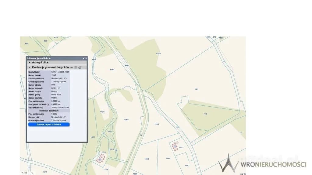plot for sale in Dworki