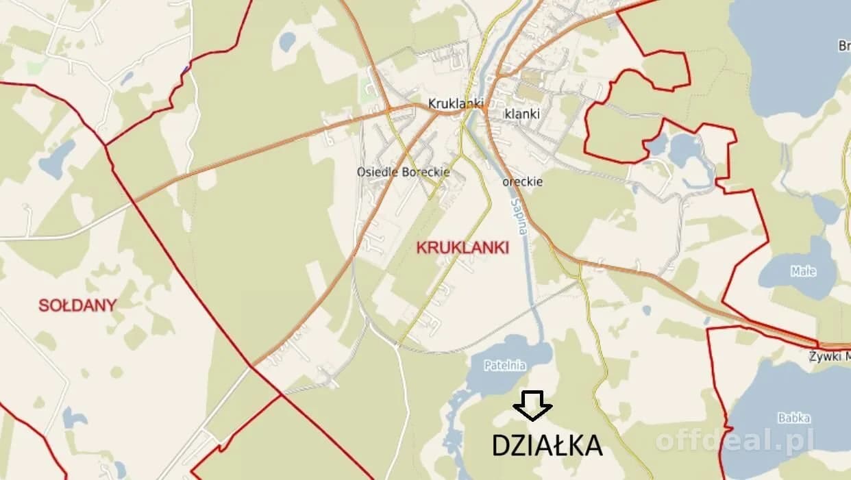 Ogromna działka rolna na obrzeżach Kruklanek