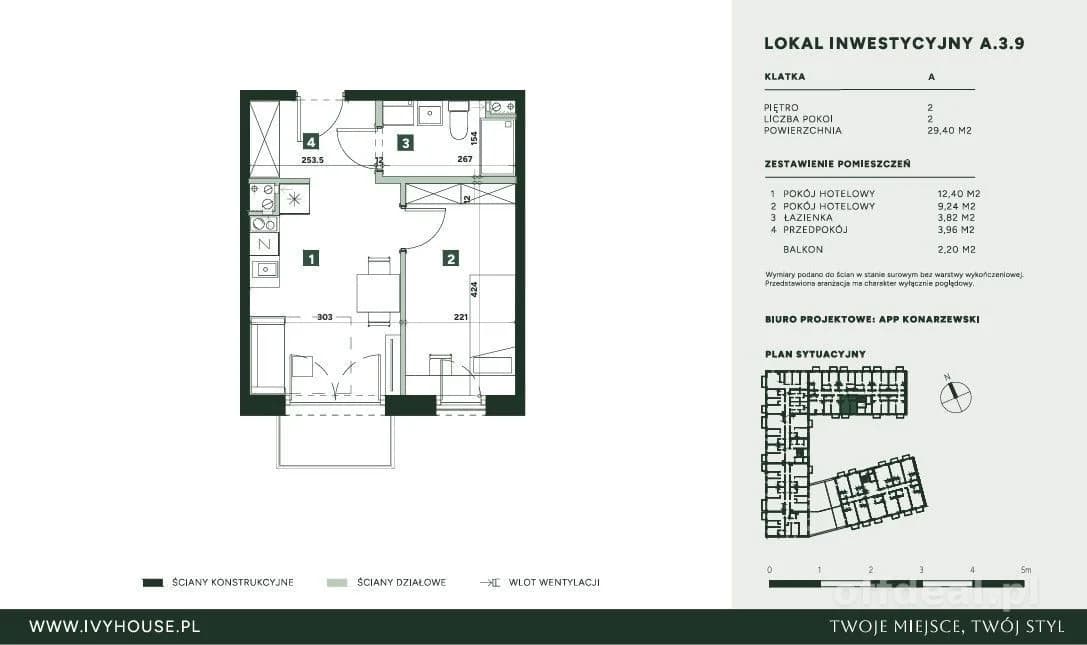2-room apartment for sale in Wrocław, Fabryczna, Żerniki | 29.71 m²