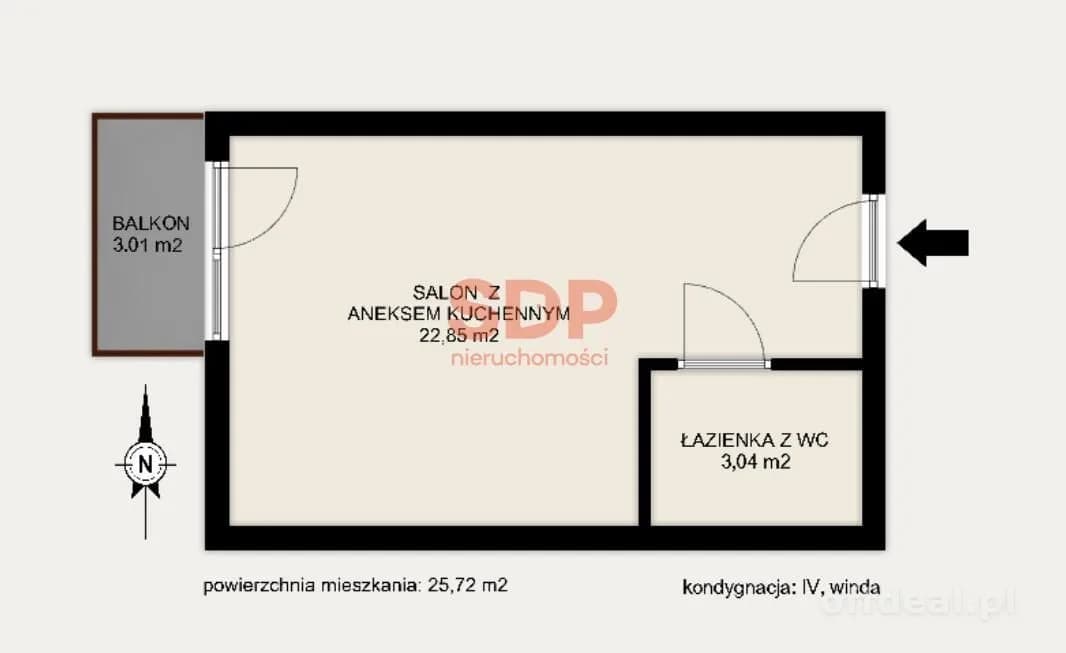 Kawalerka z miejscem postojowym w CENTRUM!