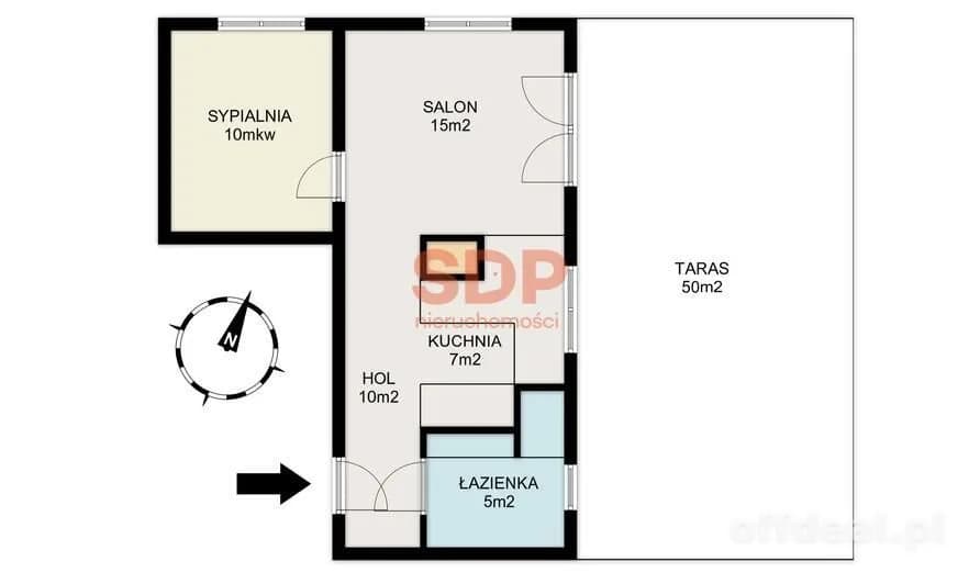 Apartament • DUŻY Taras • 2023 • Stare Włochy • 2 pok, 47 m2 + 50 m2