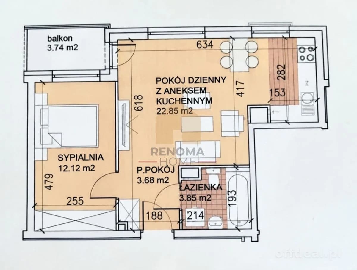 Zdjęcie 11: Mieszkanie, 2 pokoje, 43 m², Wrocław