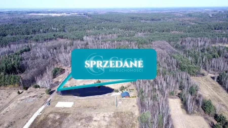 Działka siedliskowa pomiędzy lasami