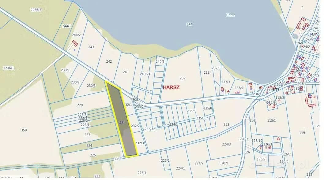 Działka Leśna 2 ha w m. Harsz gm Pozezdrze