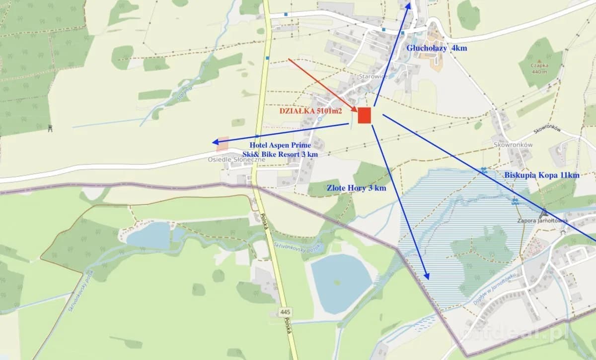 Działka na granicy parku krajobrazowego