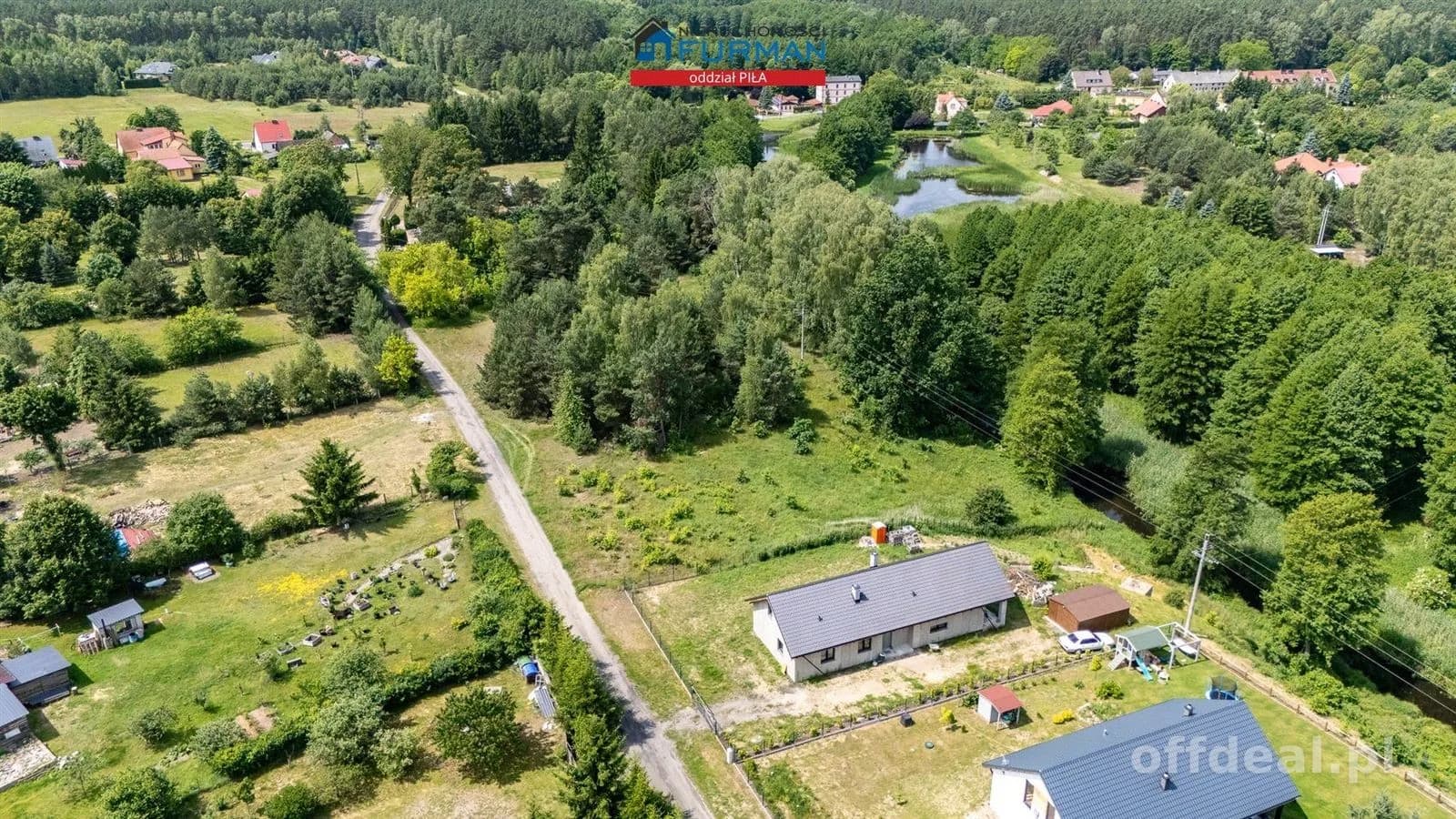 działka Skórka, gmina Krajenka pow. 1741 m2, rzeka