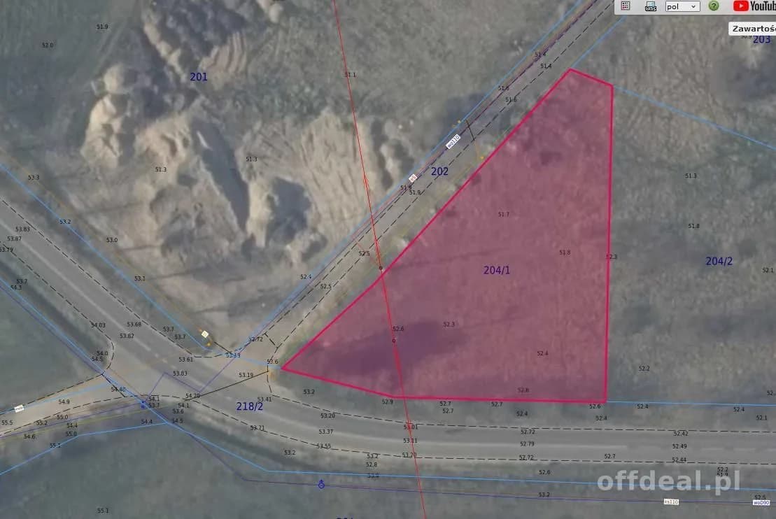 ділянка на продаж у Sławoborze | 2 185 m²