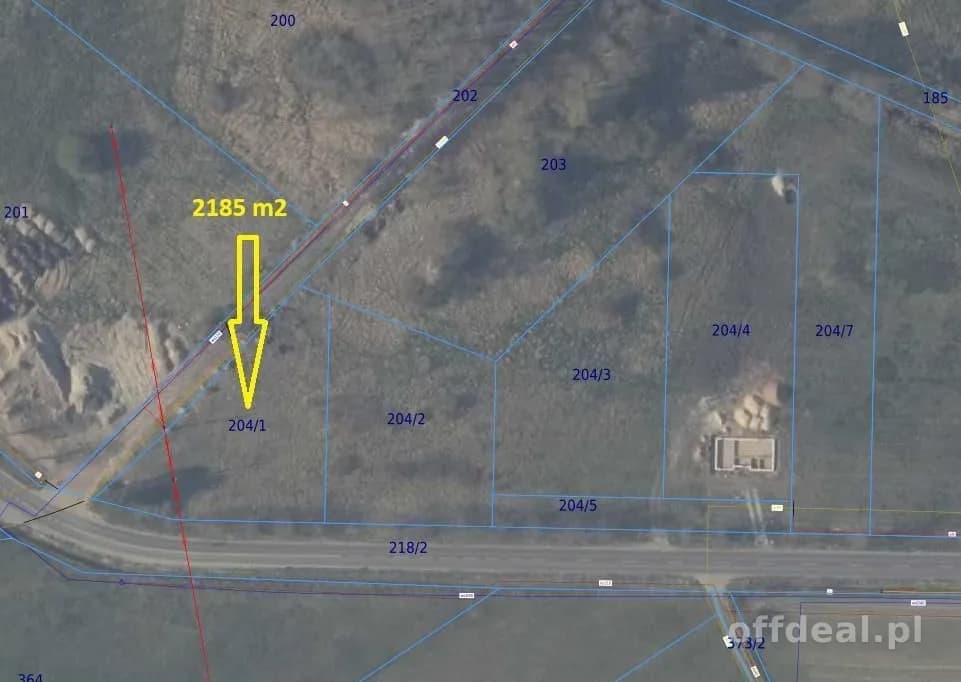 ділянка на продаж у Sławoborze | 2 185 m²