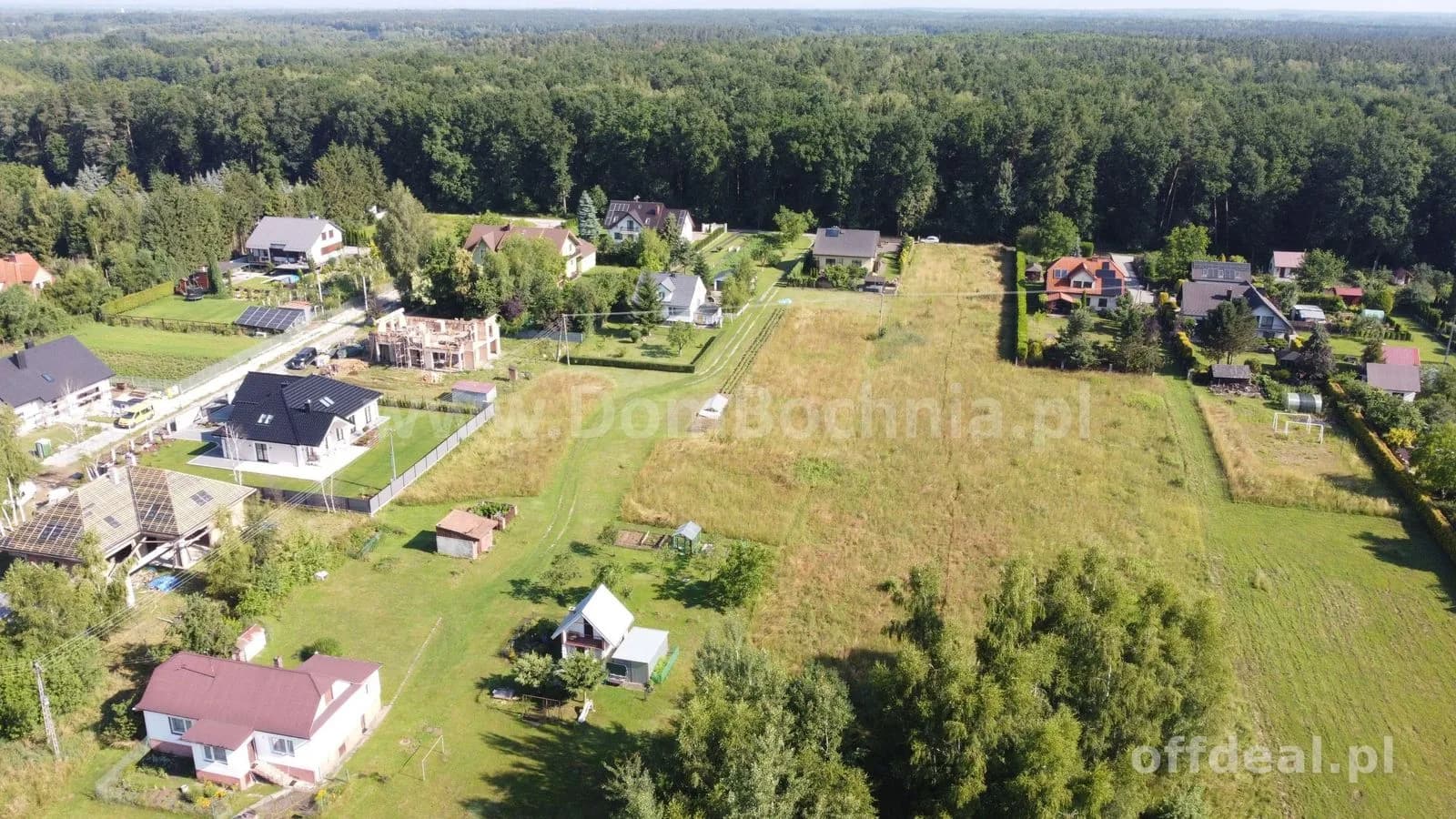 Jasień Klonowa działka dla dewelopera przy lesie