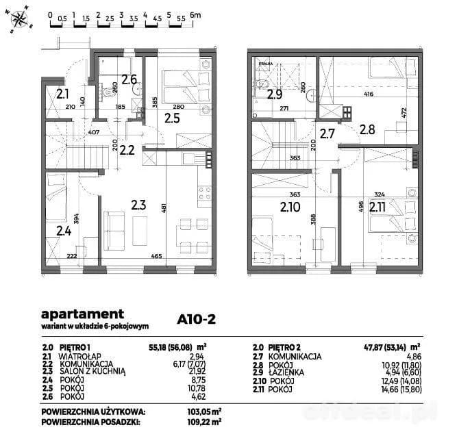 6-Zimmer Wohnung zum Verkauf in Iwiny