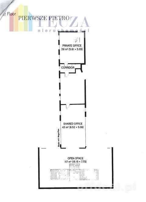 Budynek BIUROWO-USŁUGOWY 541 m2 Wolnostojący