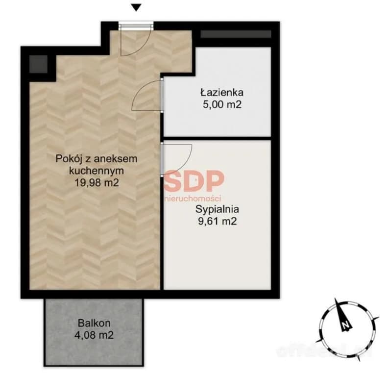 2-Zimmer Wohnung zum Verkauf in Wrocław, Psie Pole, Lipa Piotrowska | 34,59 m²