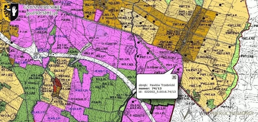 Kompleks inwestycyjny 3,43 ha P/U | Pawłów Trzebn.