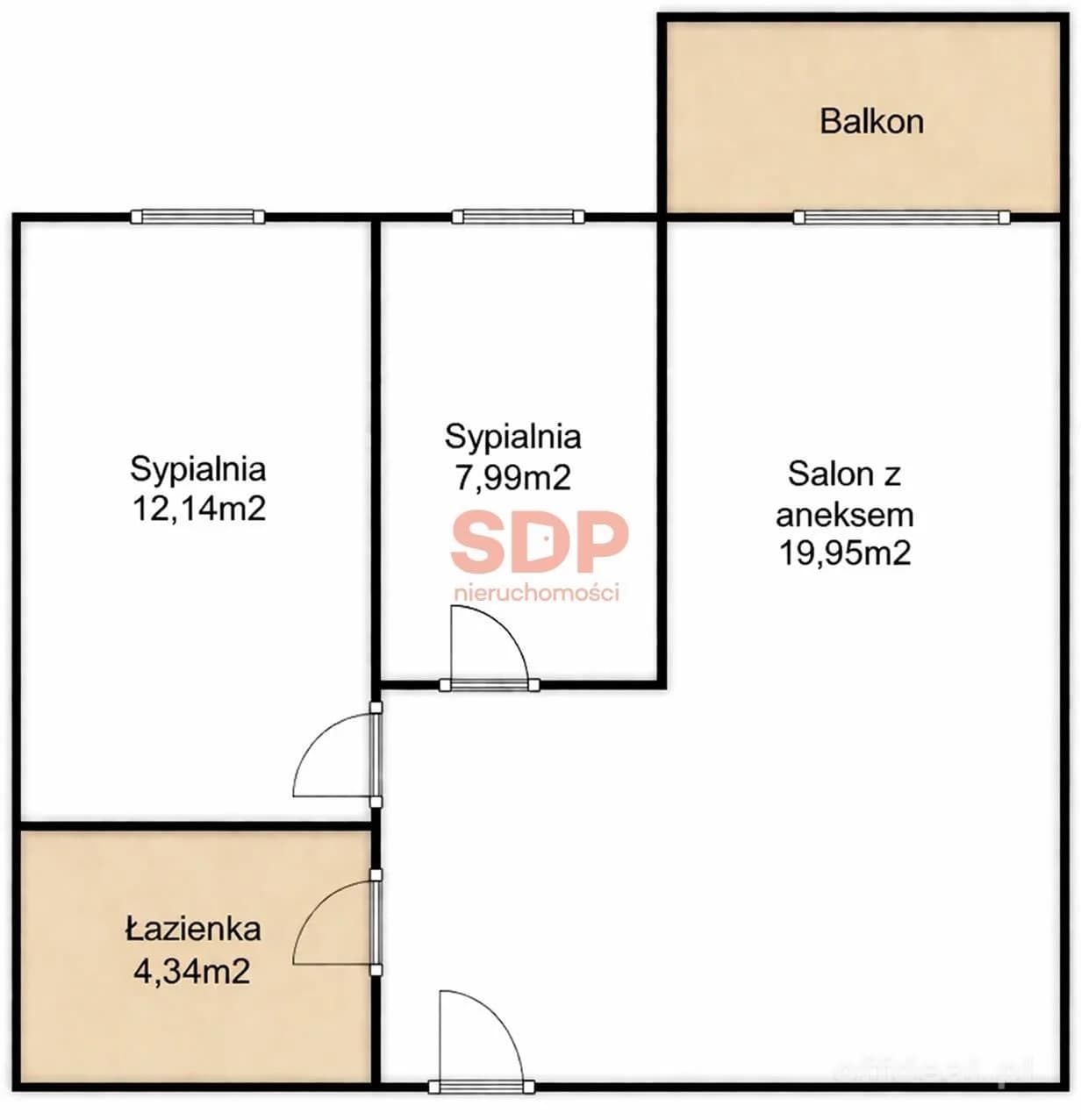 3-pokoje/Nowy Dwór/balkon/nowe budownictwo