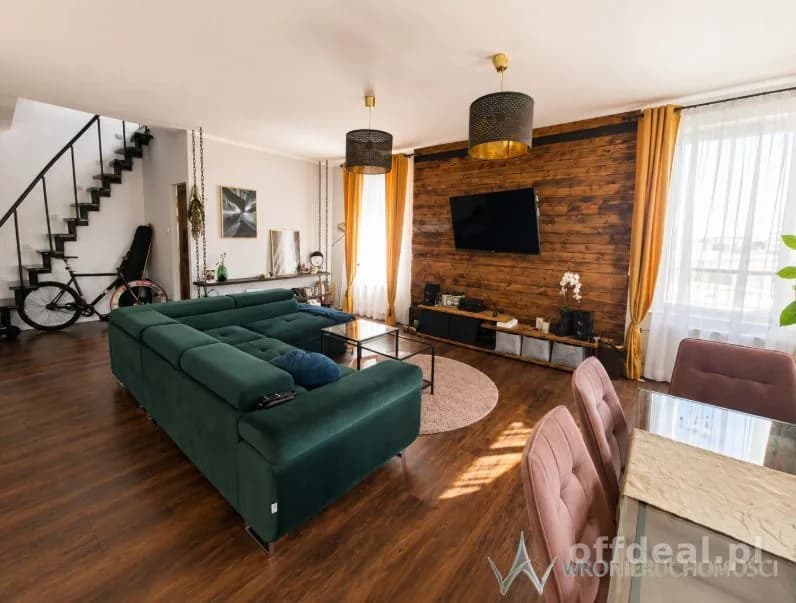 Dwupoziomowe | 76,5 m² | 2 tarasy | 2 garaże