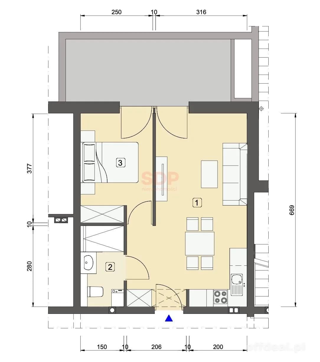 Apartament od północy z tarasem | STREFA SPA |