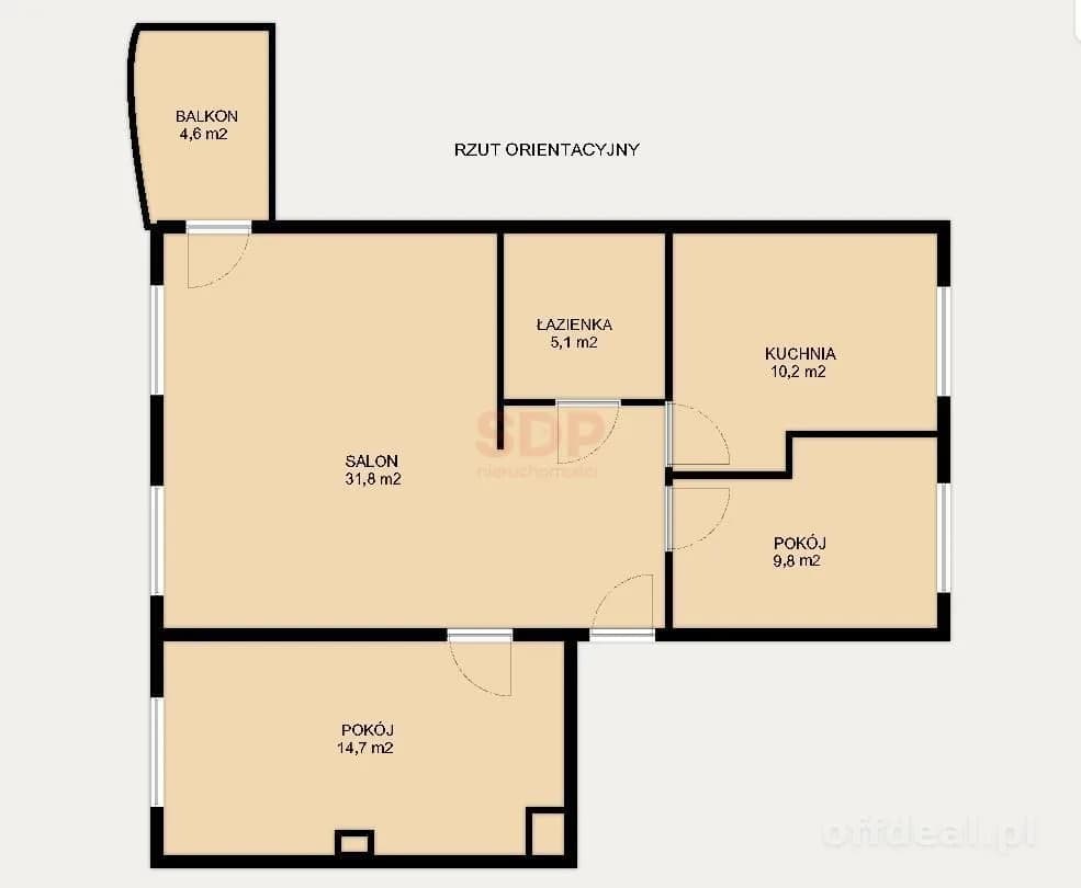 3-room apartment for sale in Kąty Wrocławskie | 71.49 m²