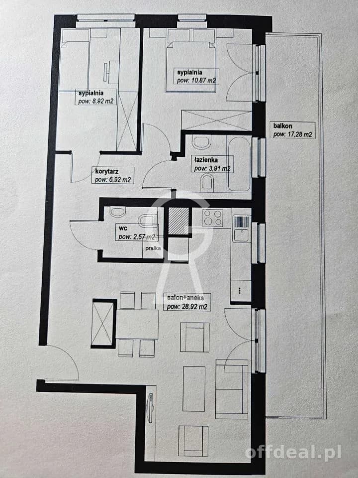 3-pok I balkon 17m2 I przy parku I 2 miejsca postojowe