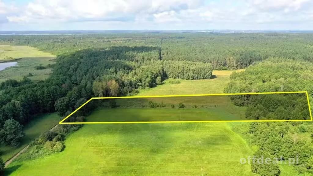 Działka rolna 1,54 ha Dziubiele gm Orzysz