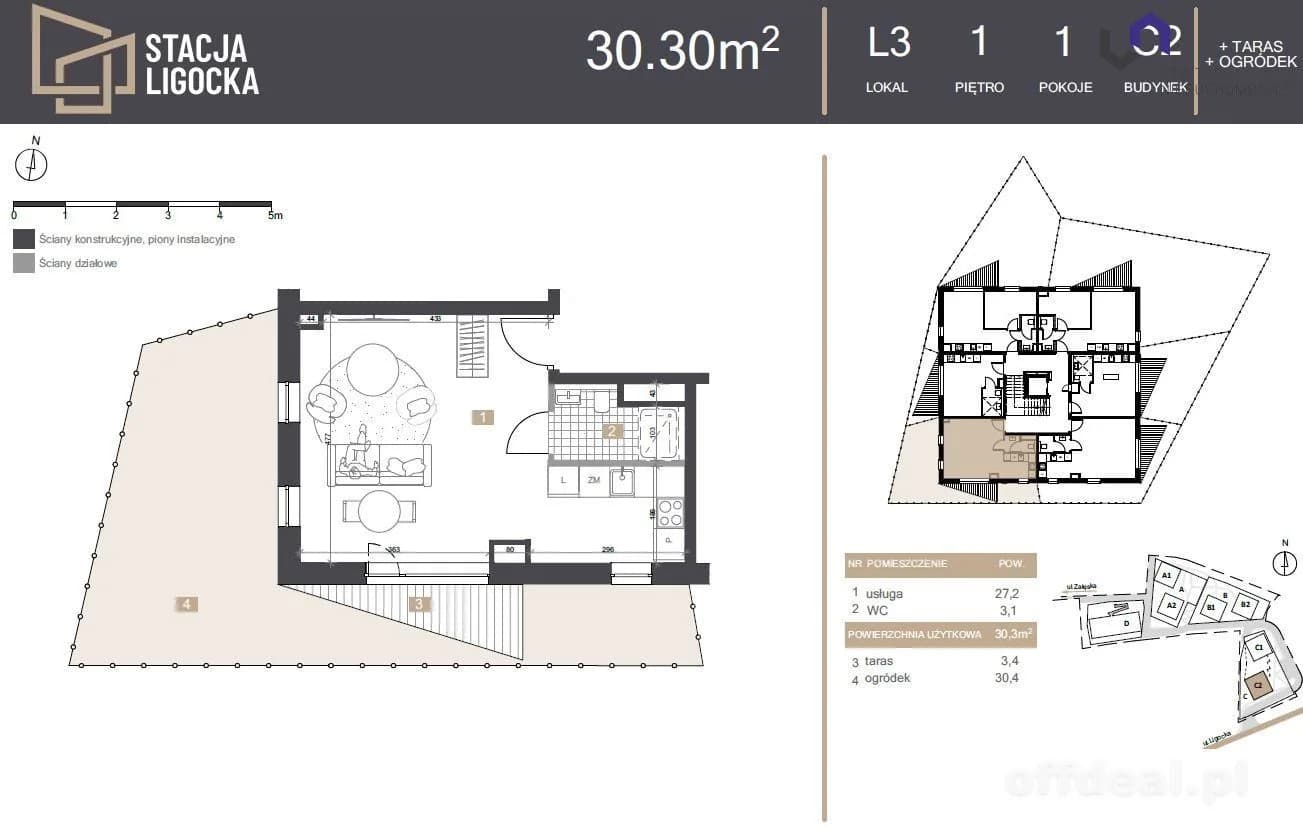 NOWE MIESZKANIA. 1 POKój OGRÓDEK 30,4M2 23% VAT!