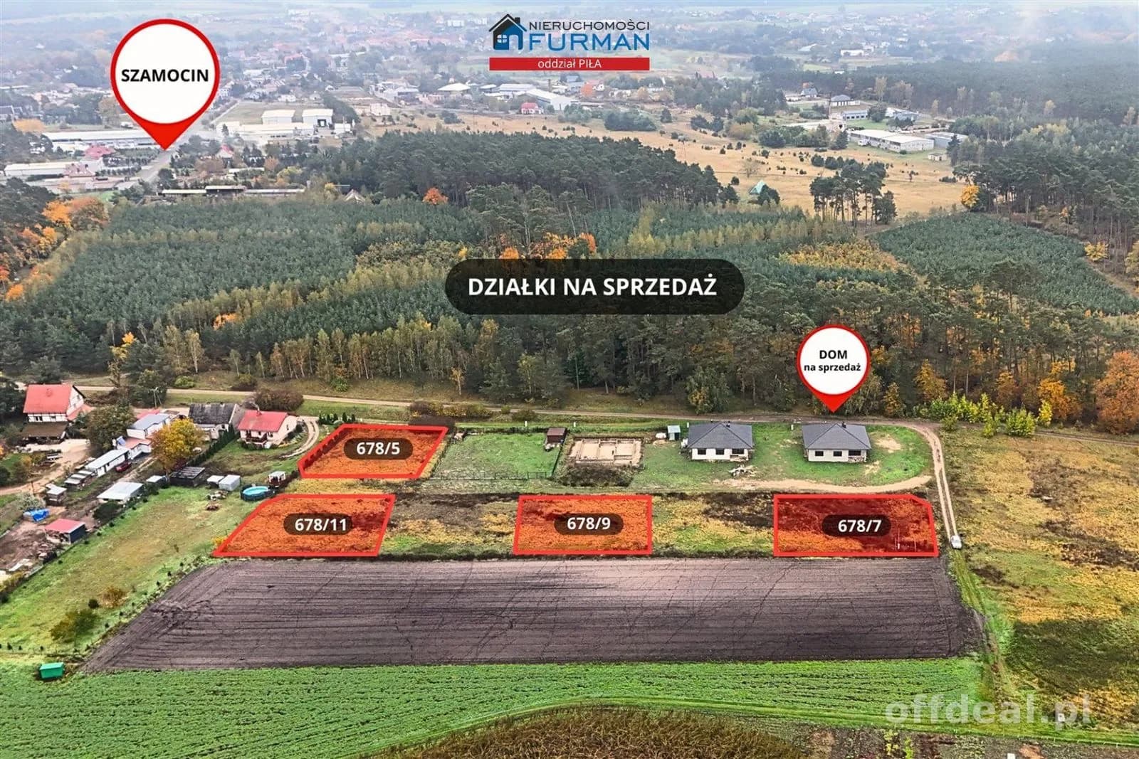 plot for sale in Szamocin, Atanazyn | 876 m²