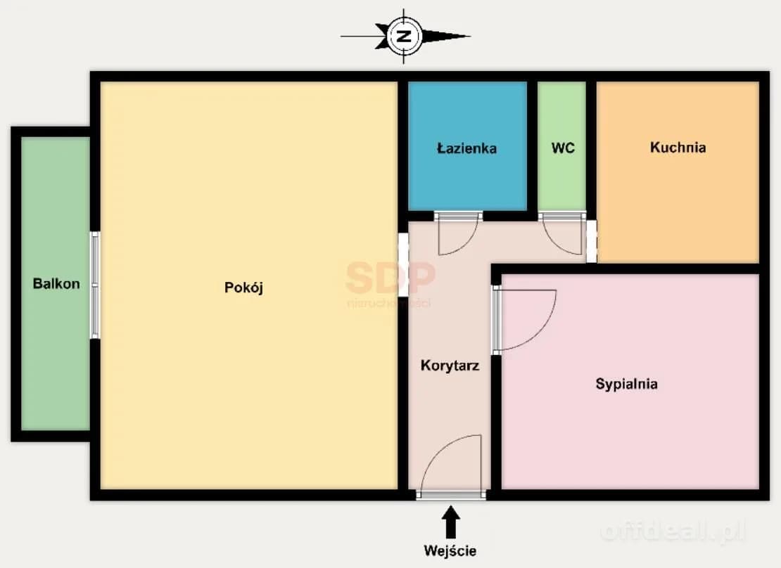 appartement à vendre à Łódź, Górna | 2 pièces | 50,53 m²