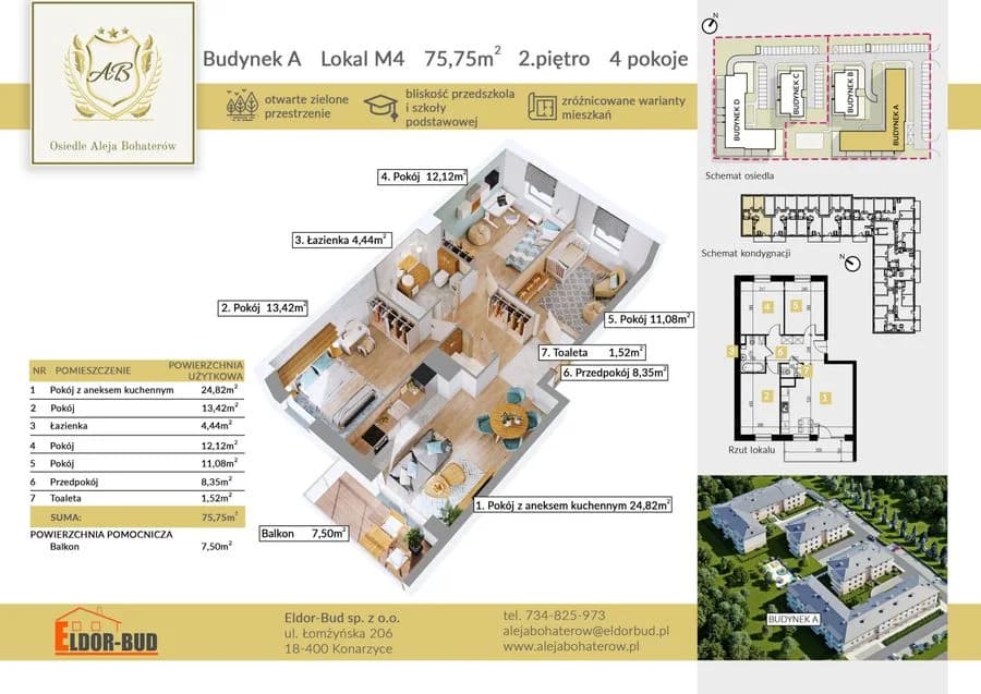 Funkcjonalne 4-pokojowe mieszkanie w nowej inwestycji- Aleja Bohaterów