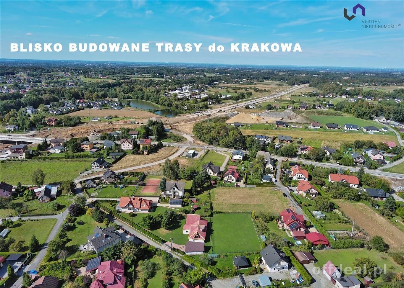 DZIAŁKI HAŁCNÓW BLISKO NOWEGO WEZŁA S52