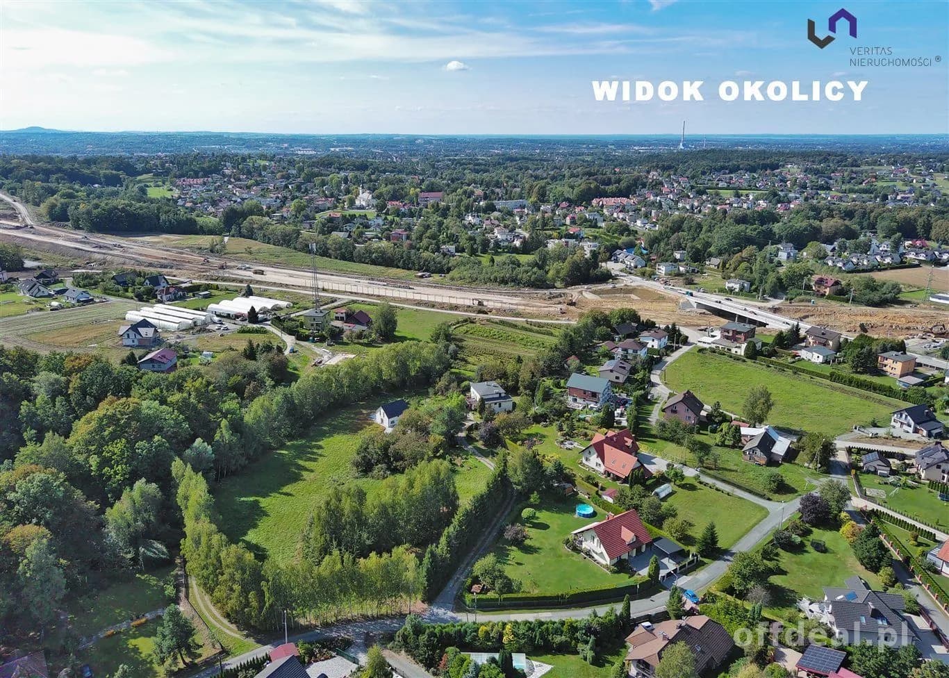DZIAŁKI HAŁCNÓW BLISKO NOWEGO WEZŁA S52