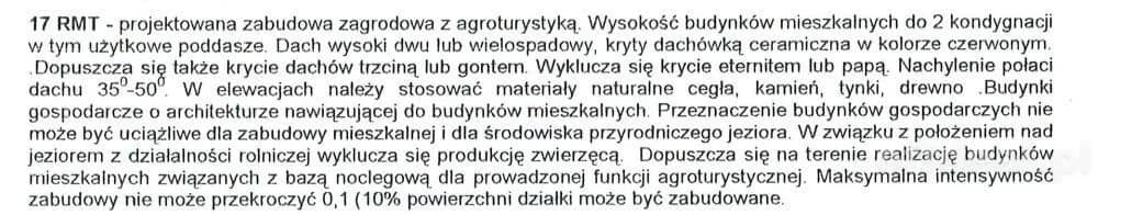 Kompleks pięknych działek nad Jeziorem Rydzówka.