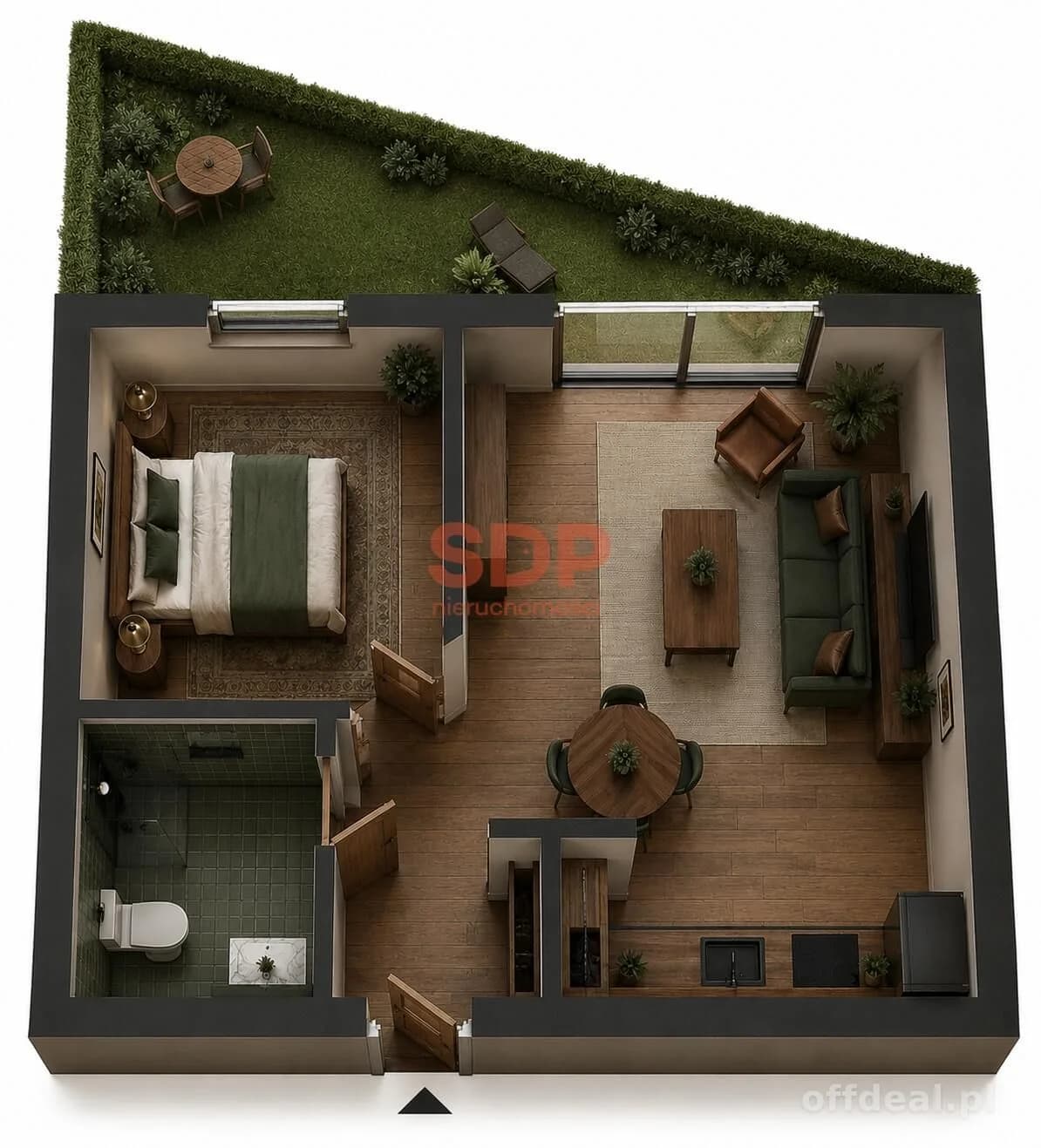 2-Zimmer Wohnung zum Verkauf in Wrocław, Fabryczna, Pracze Odrzańskie | 38,55 m²