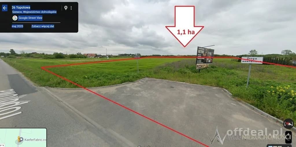 Działka Usługowa 11 000mkw |Szewce|