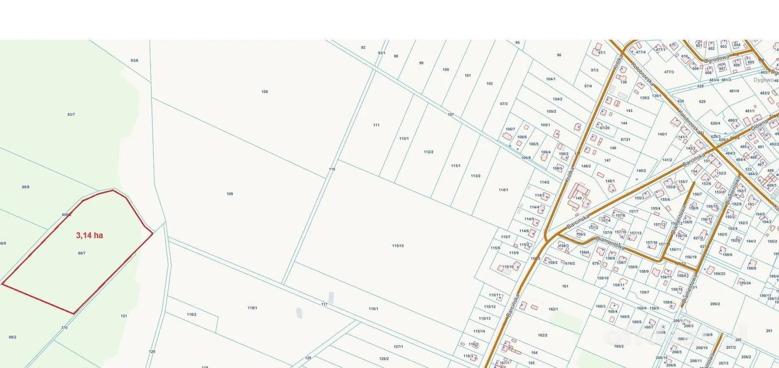 plot for sale in Dygowo | 31,400 m²