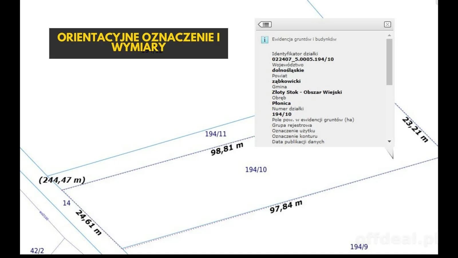ділянка на продаж у Płonica | 2 035 m²