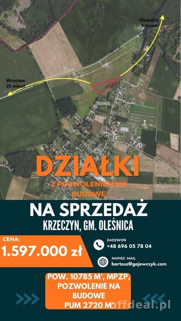 DZIAŁKA BUDOWLANA Z PnB-38 MIESZKAŃ