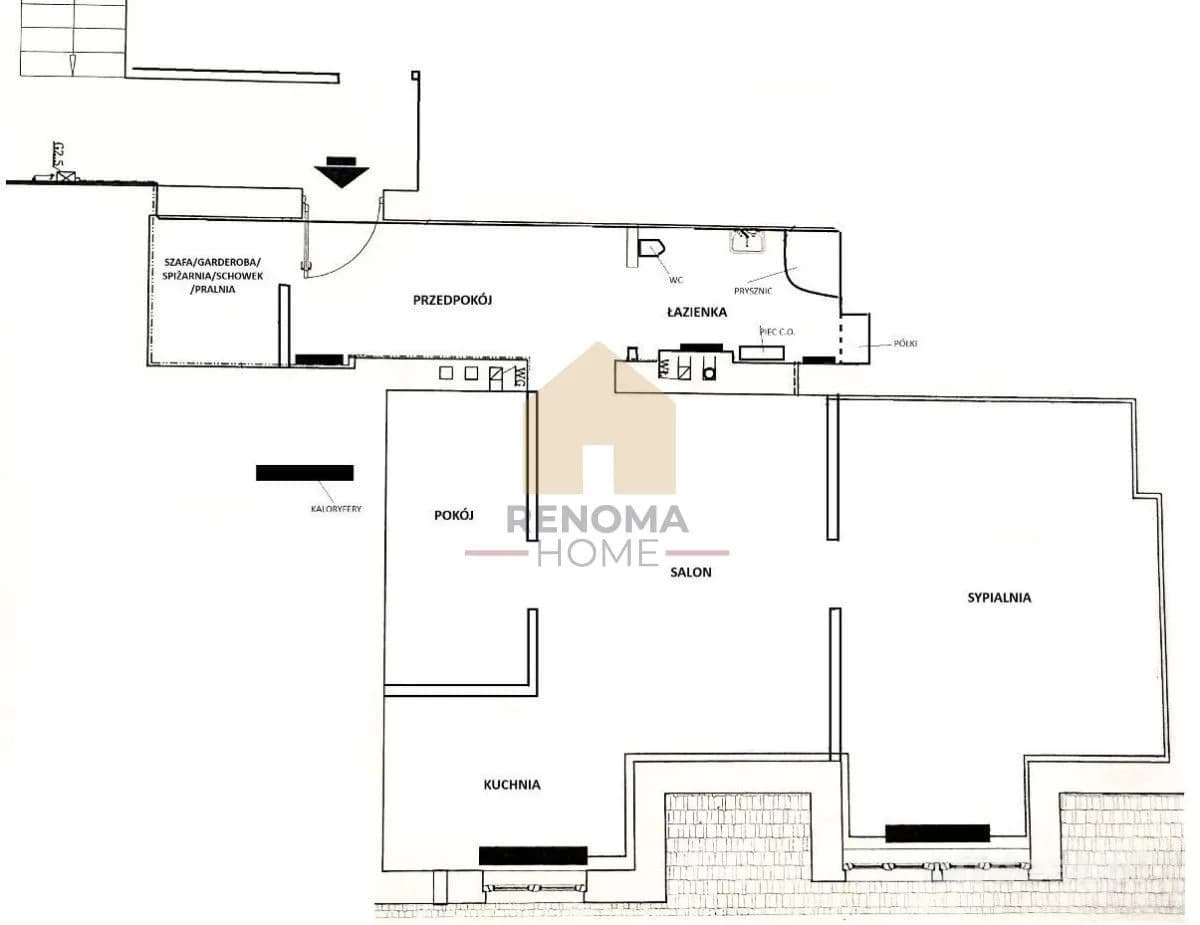 appartement à vendre à Wałbrzych, Nowe Miasto | 2 pièces | 51 m²
