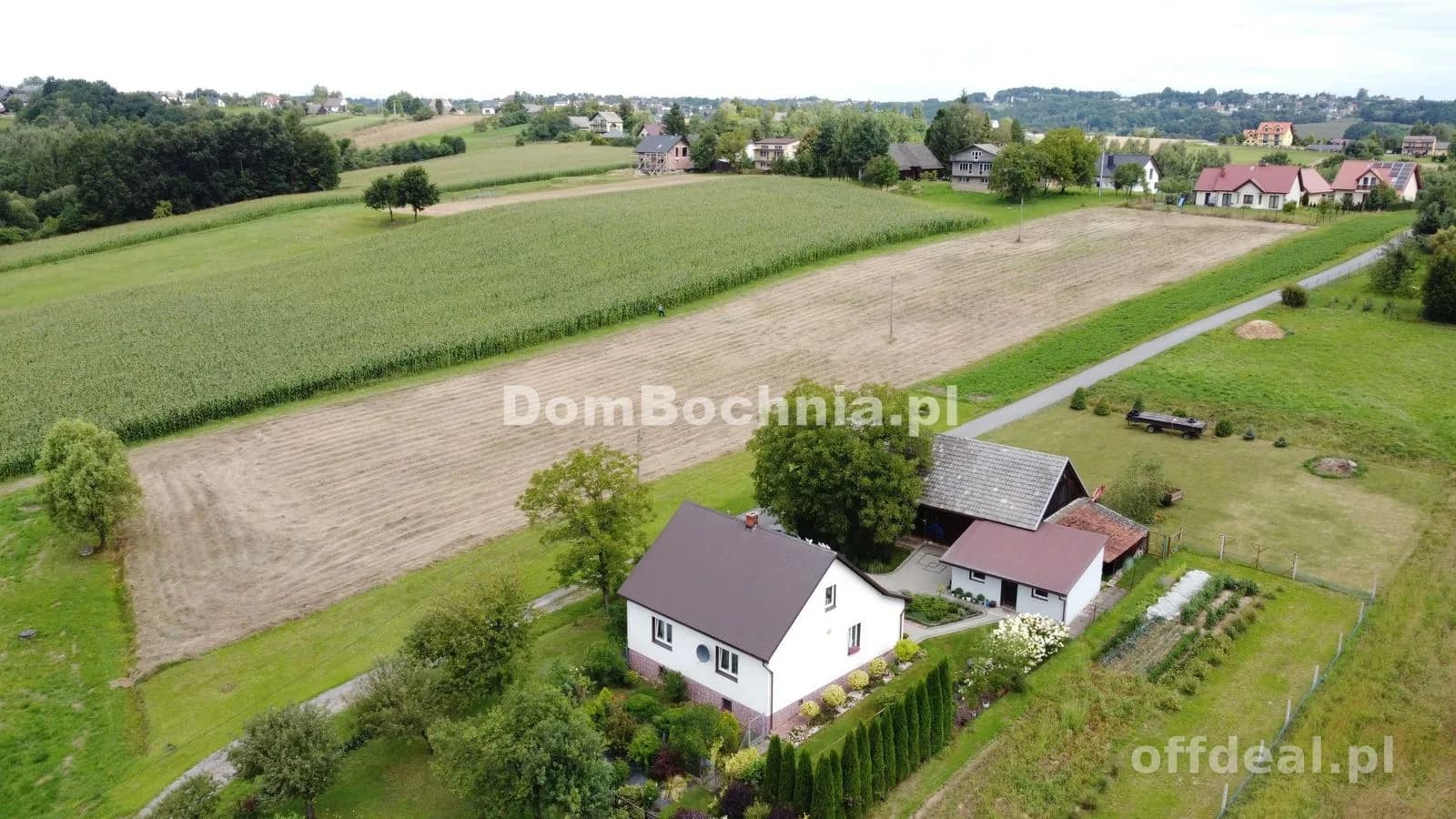 Bieńkowice gm. Dobczyce 30ar zabudowa zagrodowa