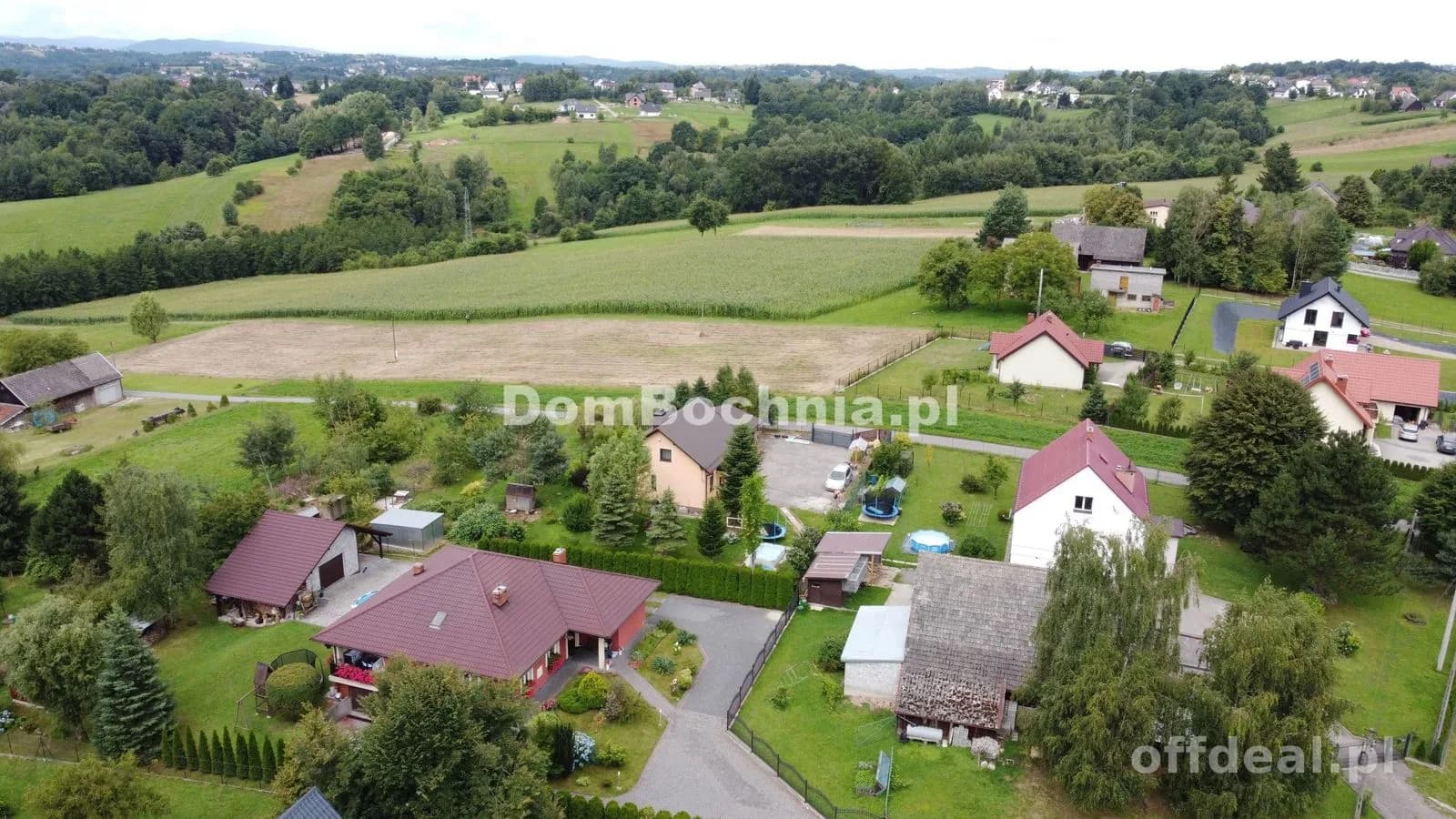 Bieńkowice gm. Dobczyce 30ar zabudowa zagrodowa