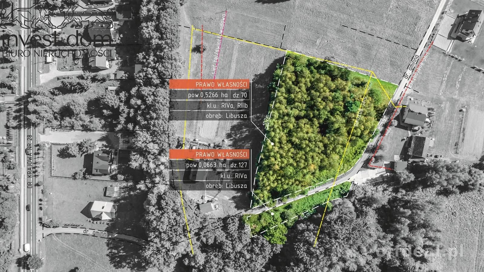 Zdjęcie 3: Działka, 5929 m², Libusza