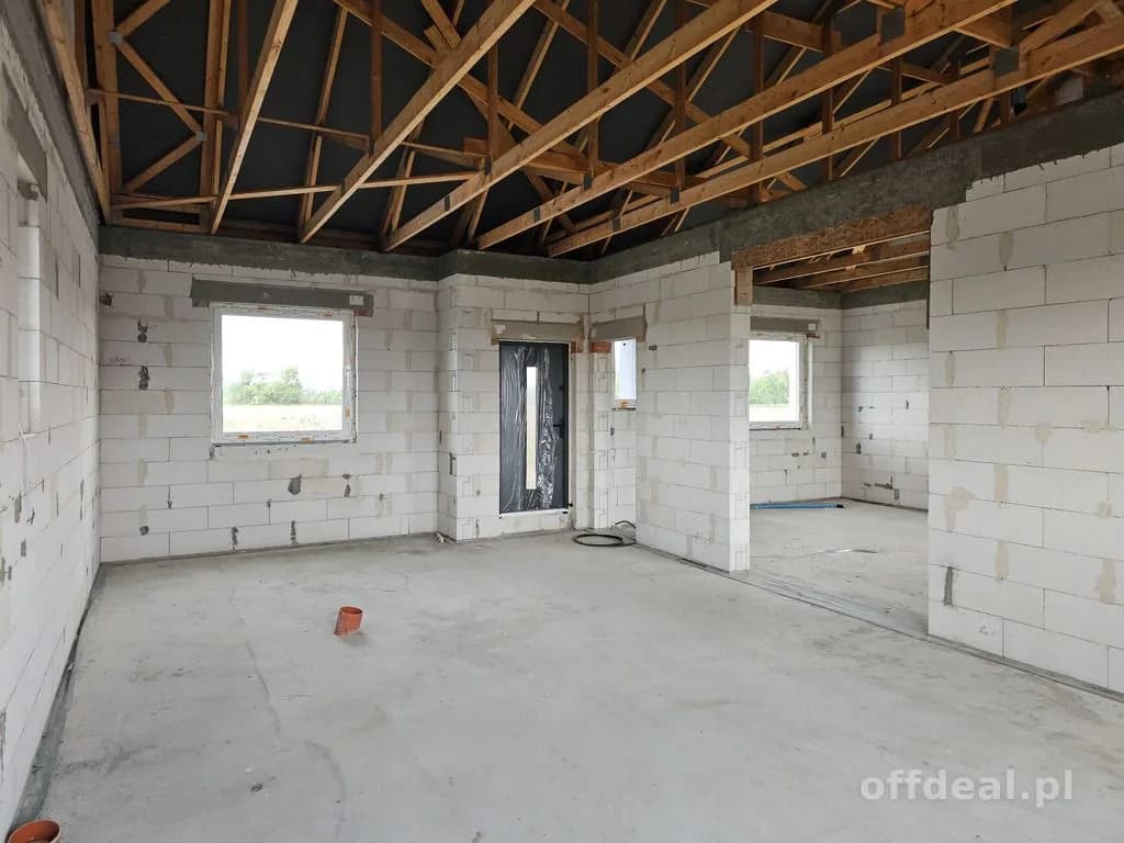 Dom 88 m²–wykończenie do stanu deweloperskiego