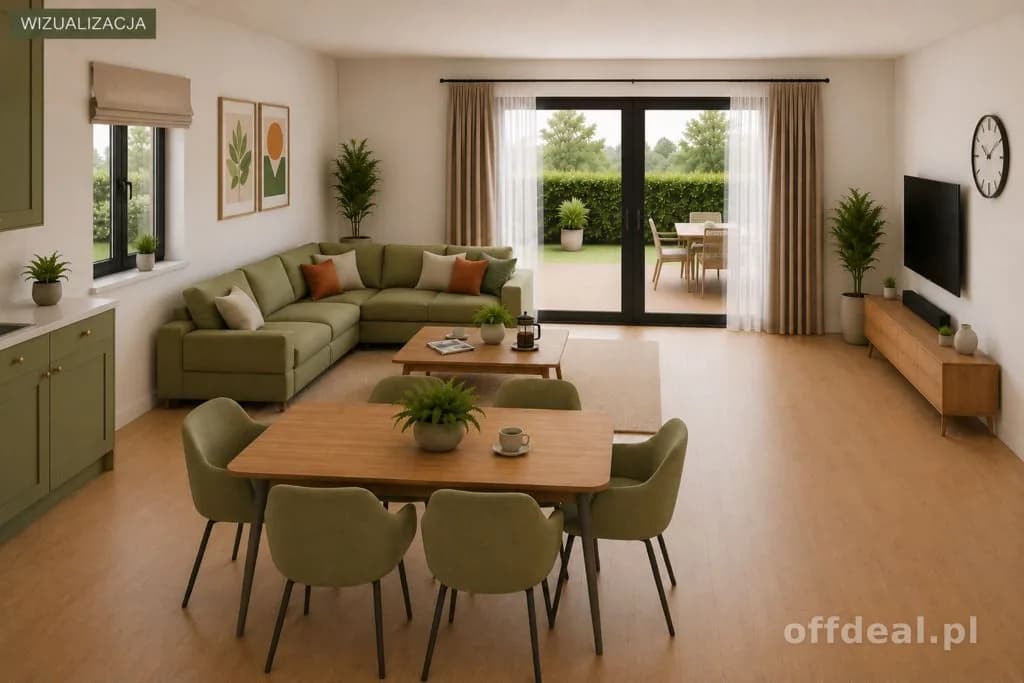 Dom 88 m²–wykończenie do stanu deweloperskiego