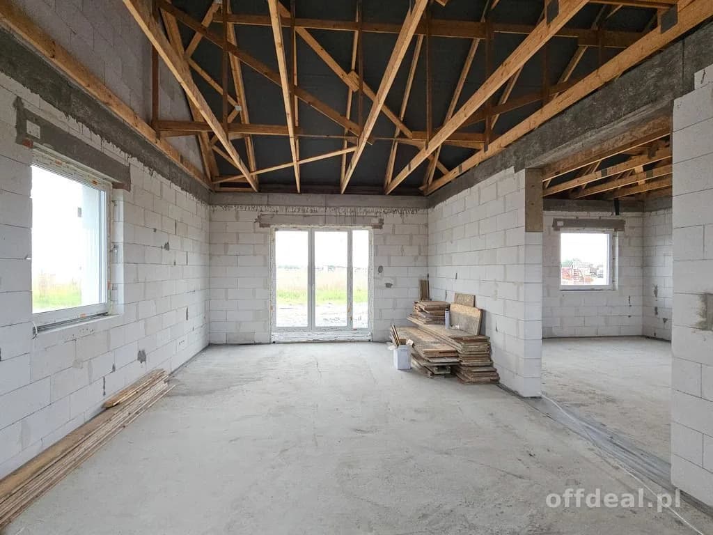 Dom 88 m²–wykończenie do stanu deweloperskiego