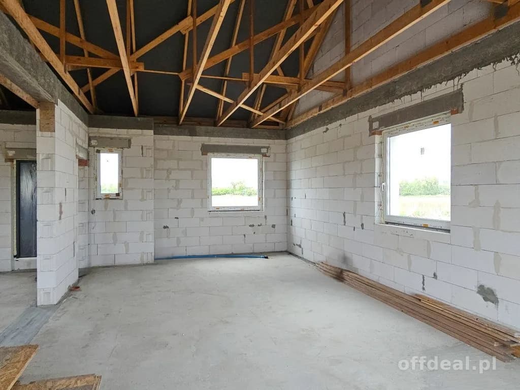 Dom 88 m²–wykończenie do stanu deweloperskiego